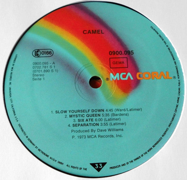 Camel – Camel , reeditare germana din 1978 cu coperta schimbata