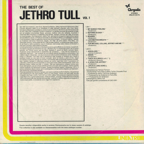Jethro Tull – The Best Of Jethro Tull, Vol. 1