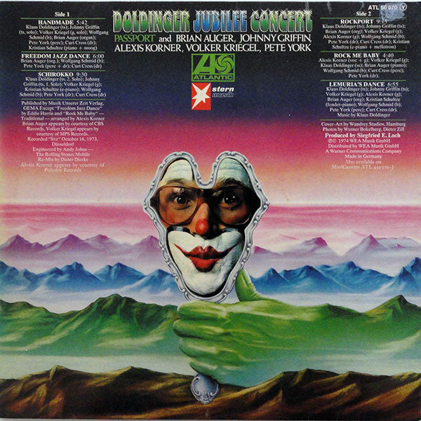 Passport (2) And Brian Auger, Johnny Griffin, Alexis Korner, Volker Kriegel, Pete York – Doldinger Jubilee Concert, Gatefold
