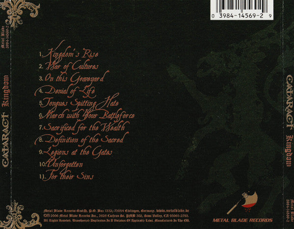 Cataract – Kingdom , CD