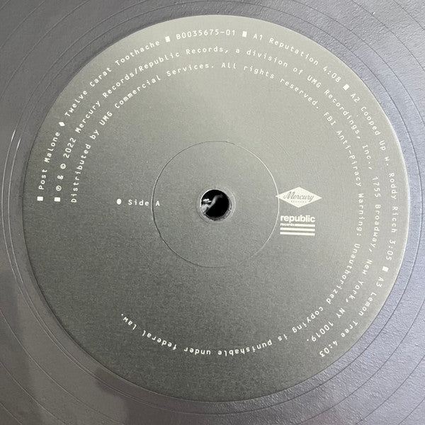 Post Malone – Twelve Carat Toothache , 2 x LP, Album, Silver, Gatefold