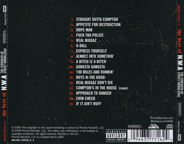 N.W.A* – The Best Of N.W.A (The Strength Of Street Knowledge)