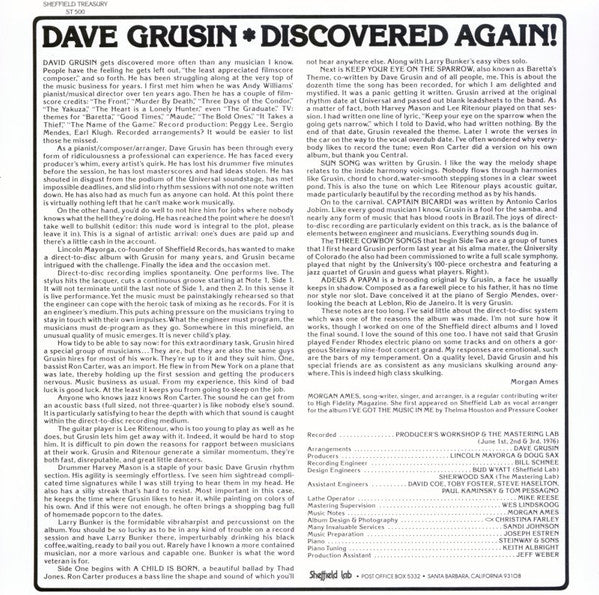Dave Grusin – Discovered Again!