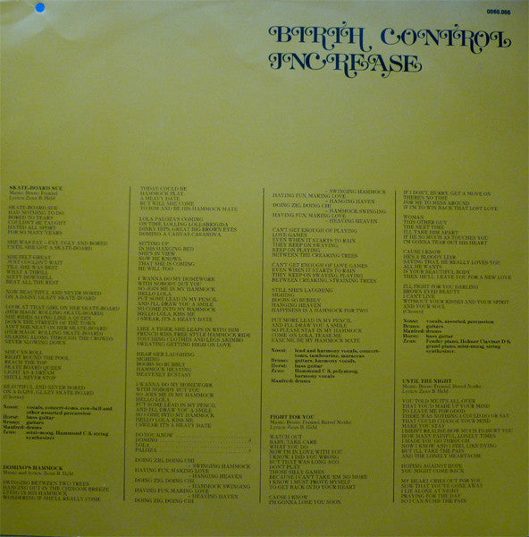 Birth Control – Increase