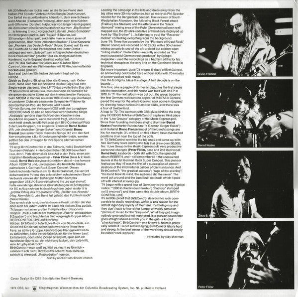 Birthcontrol – Birthcontrol Live , 2LP , Gatefold ,