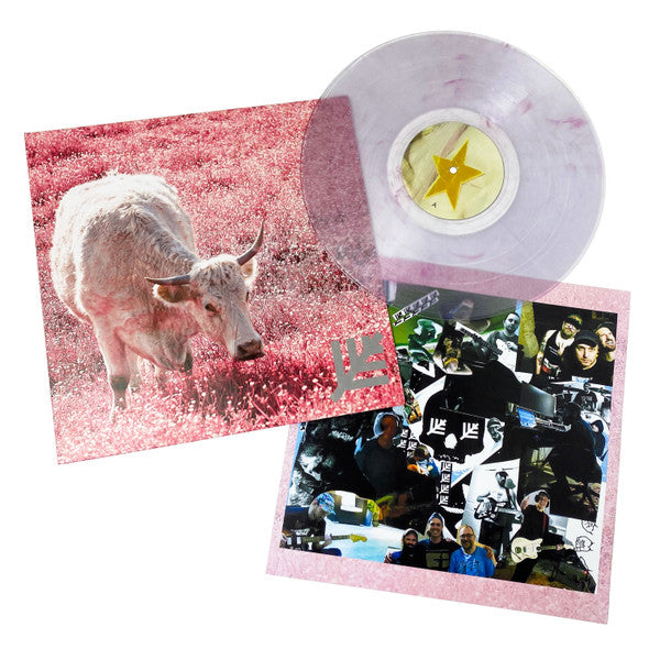 Lacing – Never, Vinyl, 12", EP, Clear with Pink Smoke, 1st Press