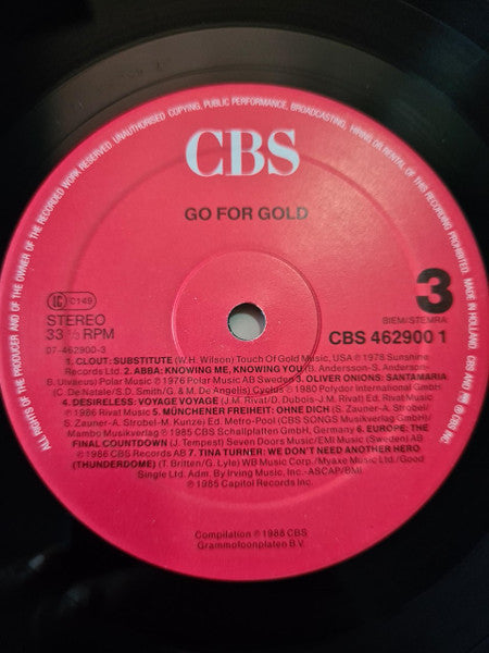 Go For Gold Hits from 88 , 3LP