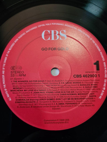 Go For Gold Hits from 88 , 3LP