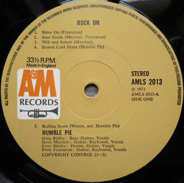 Humble Pie – Rock On, Gatefold