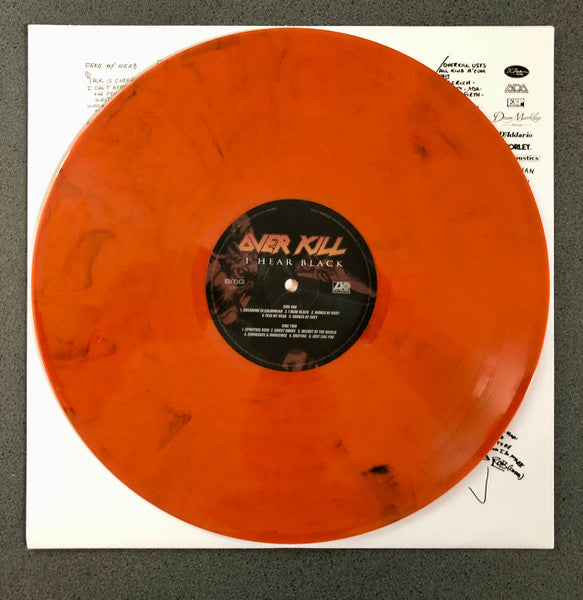 Overkill – I Hear Black , Orange Marble vinyl