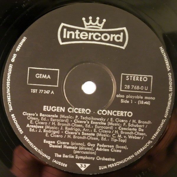 Eugen Cicero – Concerto - "Mr. Golden Hands" Vol.1