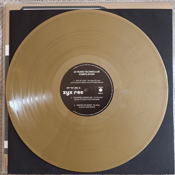 Various – 25 Years Technoclub Compilation - 2xLP, Golden Marbled Translucent +Silver Marbled Translucent Vinyl