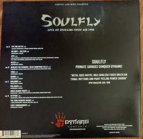 Soulfly – Live At Dynamo Open Air 1998 , 2 LP, Limited Edition, Green Yellow Marbled