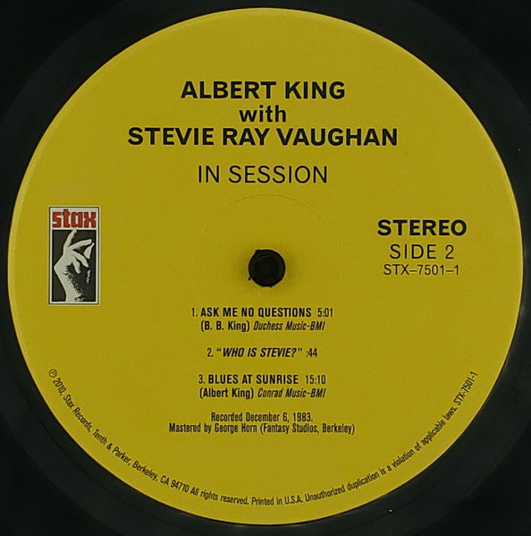 Albert King With Stevie Ray Vaughan – In Session