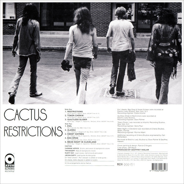 Cactus – Restrictions, Limited Edition, Numbered, Green Vinyl