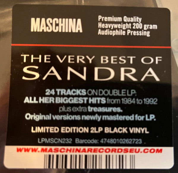 Sandra – The Very Best Of Sandra, 2xLP, Gatefold, Premium Quality 200 gr, Audiophile Pressing