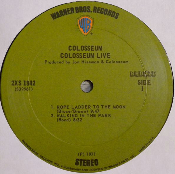 Colosseum – Colosseum Live, 2xLP, Gatefold