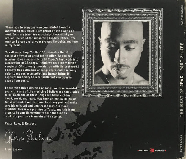 2Pac – The Best Of 2Pac - Part 2: Life , CD , DIGIPACK