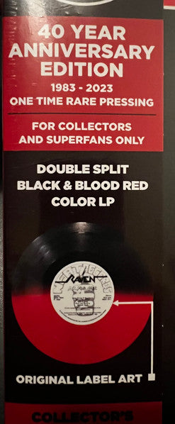 Raven– All For One, Black & Blood Red Vinyl