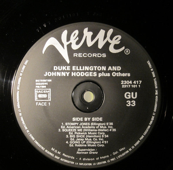 Duke Ellington And Johnny Hodges – Side By Side