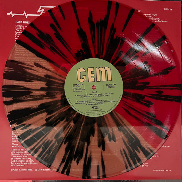 Samson – Head On, Half-Split Clear And Red With Black Splatter, Deluxe Edition