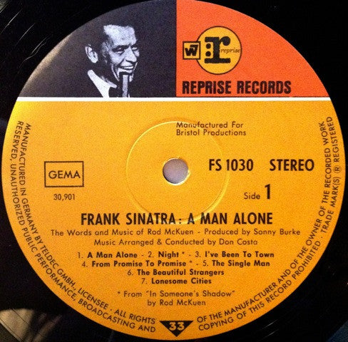 Frank Sinatra – A Man Alone (& Other Songs Of Rod McKuen)
