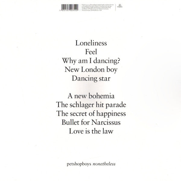 Pet Shop Boys – Nonetheless
