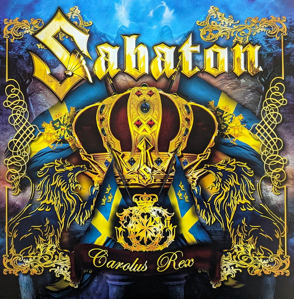 Sabaton – Carolus Rex , Gatefold , Swedish Version blue/yellow sunburst