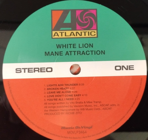 White Lion – Mane Attraction , 180 gram