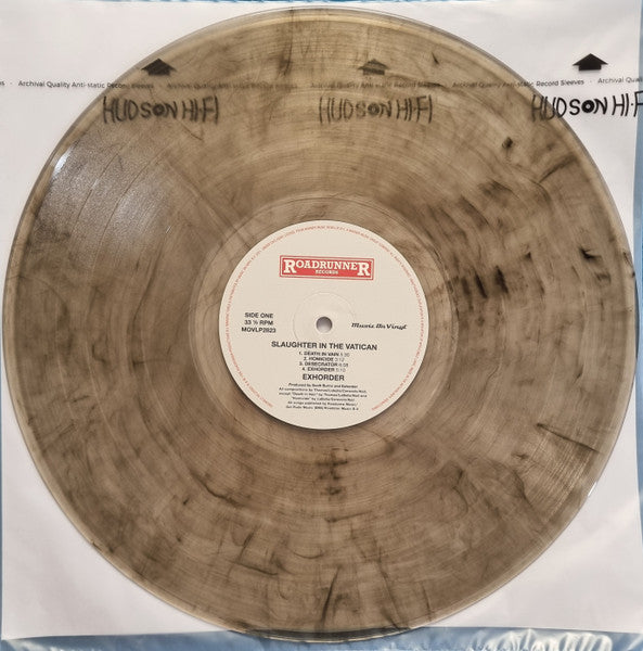 Exhorder – Slaughter In The Vatican, Limited Edition, Numbered, Crystal Clear & Black Marbled
