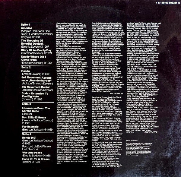 The Nice – 1967-69 , 2LP , gatefold