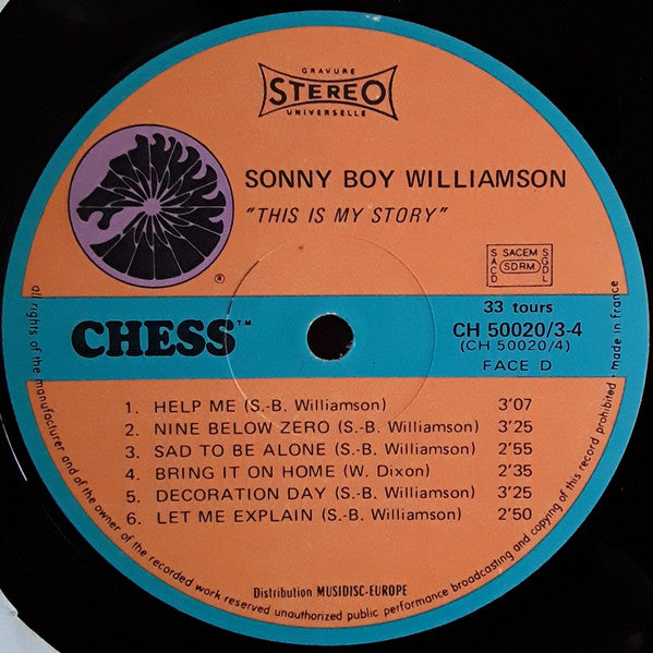 Sonny Boy Williamson – This Is My Story , 2LP , Gatefold