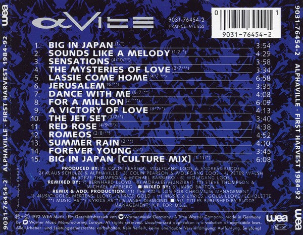 Alphaville – First Harvest 1984-92