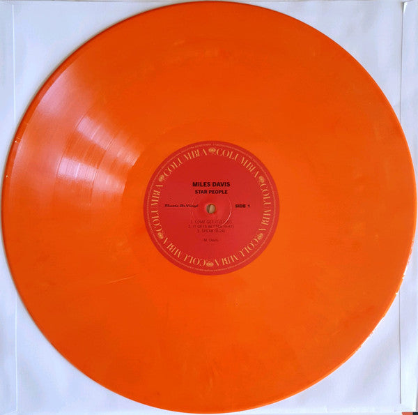 Miles Davis – Star People , Limited Edition, Numbered, Orange & White Marble