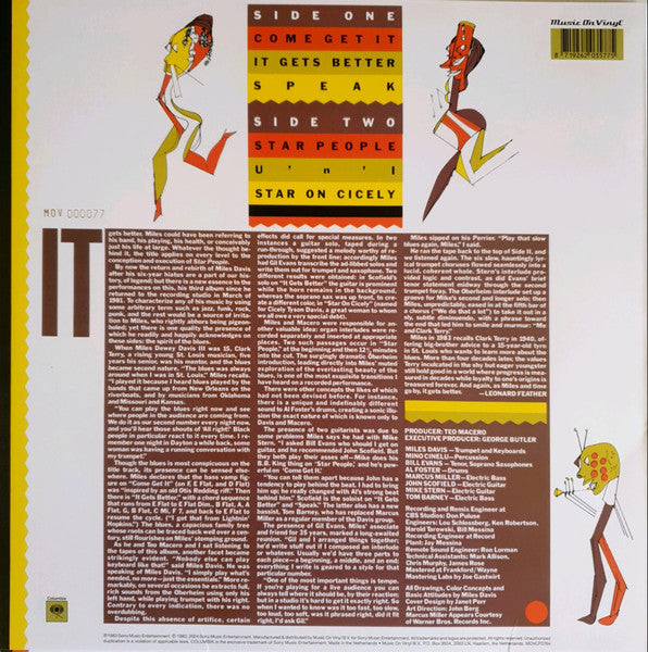 Miles Davis – Star People , Limited Edition, Numbered, Orange & White Marble