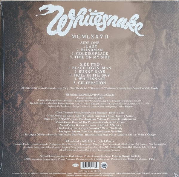 Whitesnake – WhiteSnake MCMLXXVII, Translucent Tan Vinyl