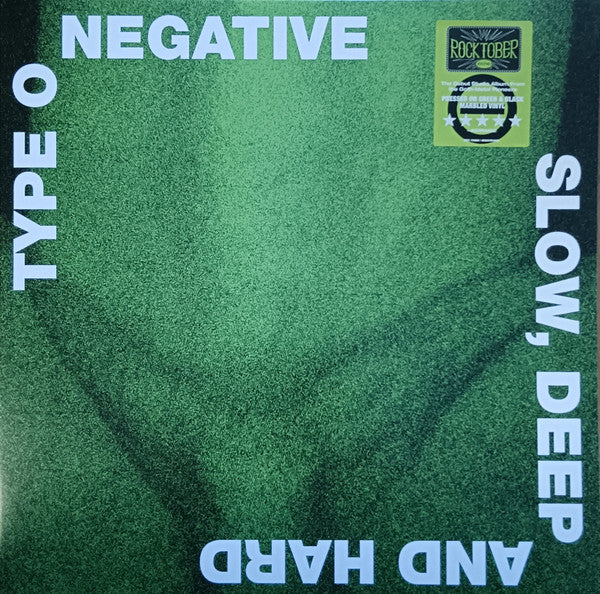 Type O Negative – Slow, Deep And Hard , 2LP , Gatefold , Limited Edition,Green & Black Marble