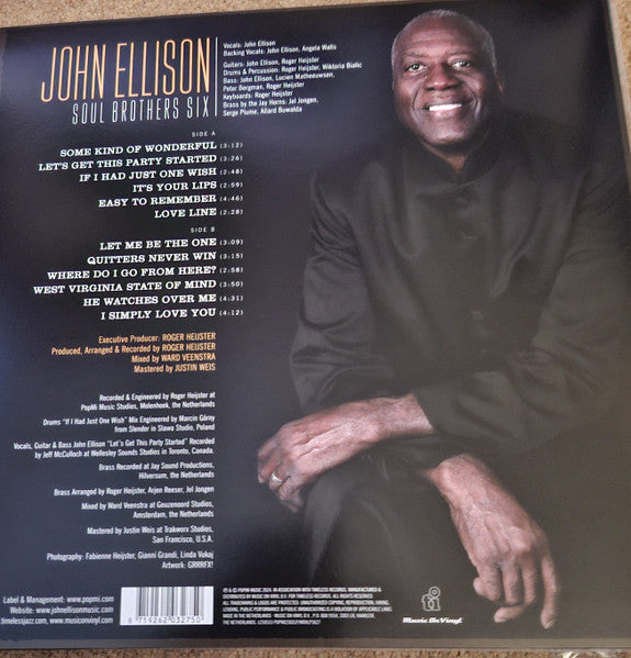 John Ellison Soul Brothers Six – Some Kind Of Wonderful , Gold Vinyl