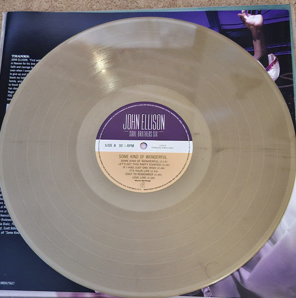 John Ellison Soul Brothers Six – Some Kind Of Wonderful , Gold Vinyl