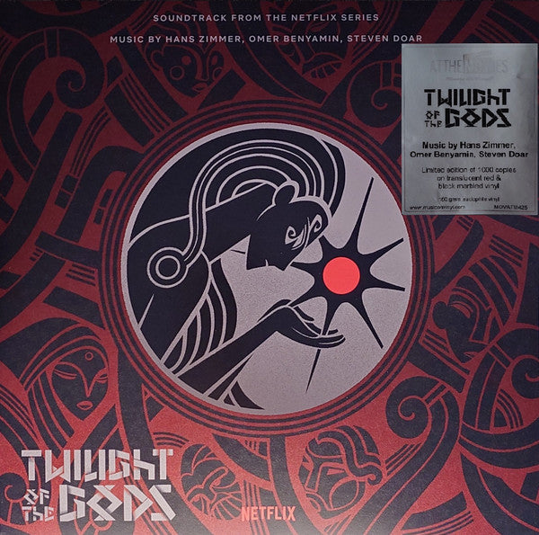 Hans Zimmer, Omer Benyamin, Steven Doar – Twilight Of The Gods , 2× LP, Gatefold, Limited Edition, Numbered, Red & Black Marbled