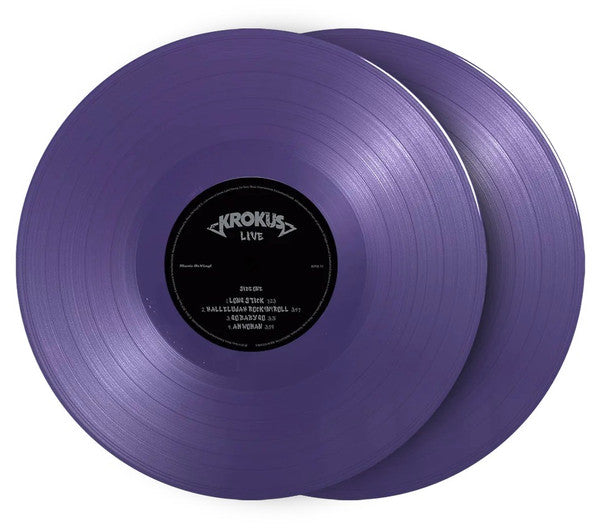 Krokus – Long Stick Goes Boom (Live From The House Of Rust), 2 x LPLimited Edition, Numbered( 160/1000), Purple Vinyl