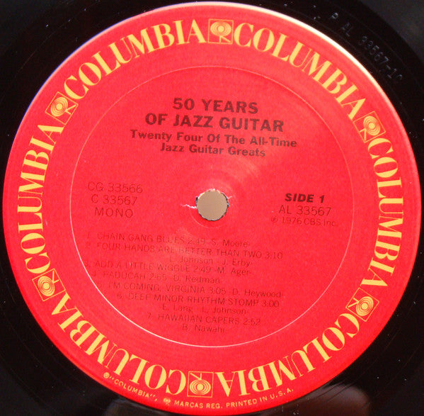 50 Years Of Jazz Guitar , 2LP , Gatefold , MONO