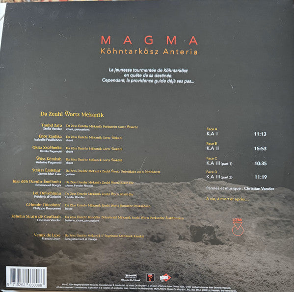 Magma– Köhntarkösz Anteria, 2 x LP, 45 RPM, Stereo, 180 Gram