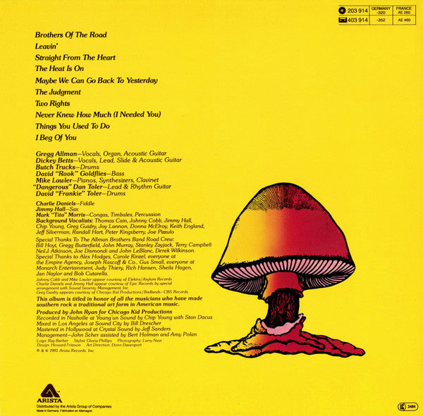 The Allman Brothers Band – Brothers Of The Road