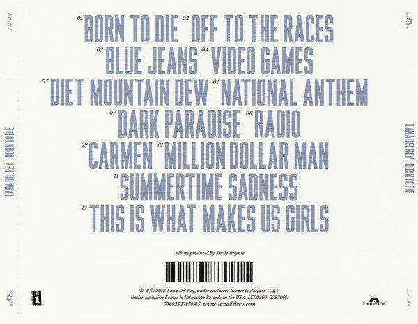 Lana Del Rey – Born To Die