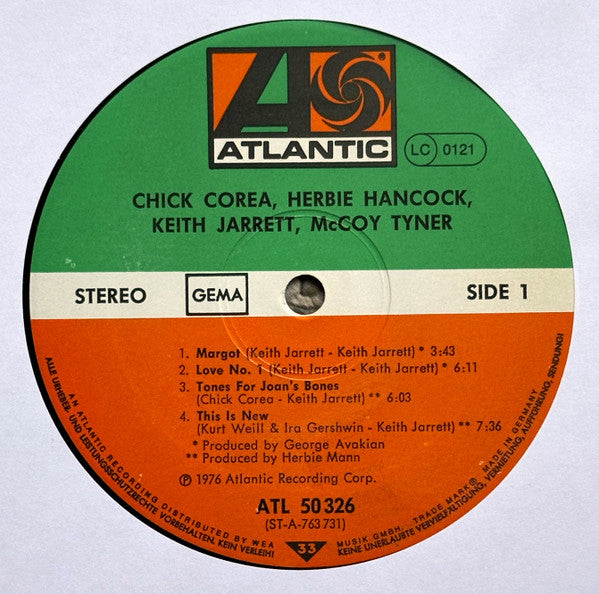 Chick Corea / Herbie Hancock / Keith Jarrett / McCoy Tyner – Chick Corea, Herbie Hancock, Keith Jarrett, McCoy Tyner