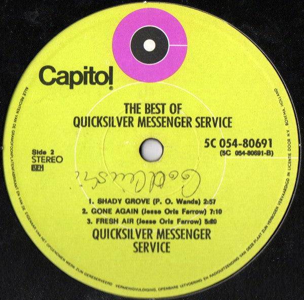 Quicksilver Messenger Service – The Best Of Quicksilver Messenger Service