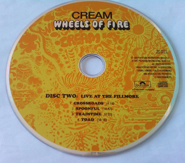 Cream – Wheels Of Fire, 2xCD