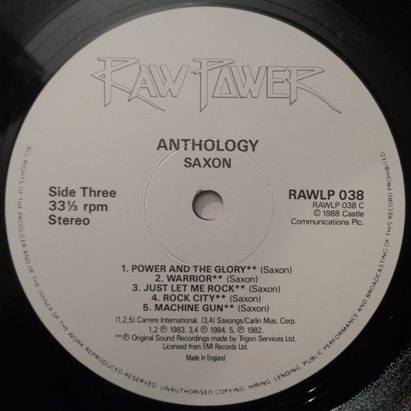 Saxon – Anthology , 2LP , Gatefold