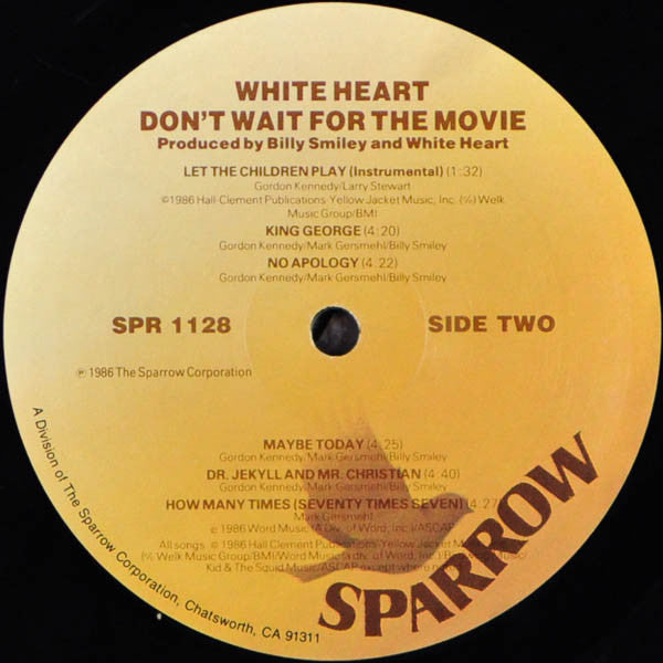 White Heart – Don't Wait For The Movie , 1 press US